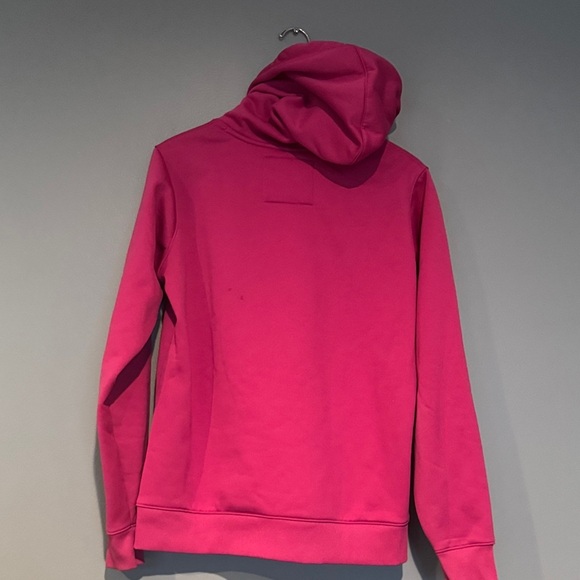 Under Armour Pink Hoodie with Blue Logo - Picture 9 of 9
